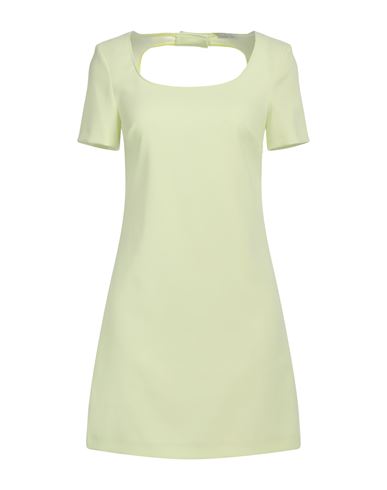 PATRIZIA PEPE PATRIZIA PEPE WOMAN MINI DRESS LIME GREEN SIZE 8 POLYESTER, ELASTANE 