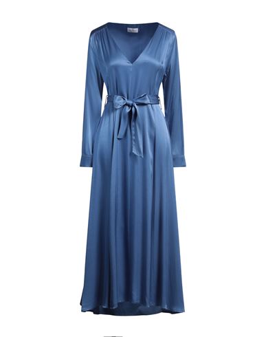 Rebel Queen By Liu •jo Woman Maxi Dress Azure Size L Viscose In Blue