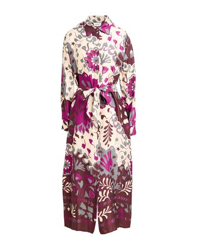 Ottod'ame Woman Midi Dress Mauve Size 12 Viscose In Purple