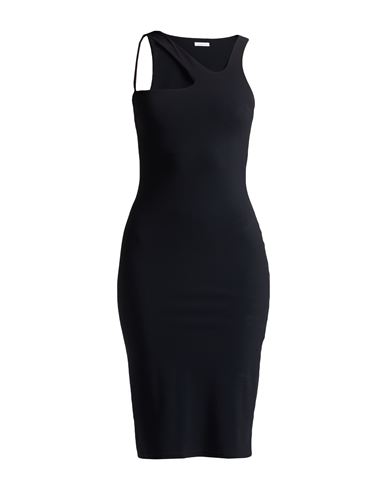 PATRIZIA PEPE PATRIZIA PEPE WOMAN MIDI DRESS BLACK SIZE 1 POLYAMIDE, ELASTANE 