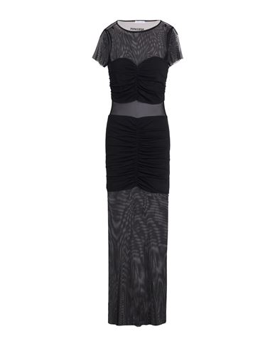 PATRIZIA PEPE PATRIZIA PEPE WOMAN MAXI DRESS BLACK SIZE 3 POLYAMIDE, ELASTANE 