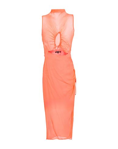 PATRIZIA PEPE PATRIZIA PEPE WOMAN MAXI DRESS ORANGE SIZE 10 VISCOSE 