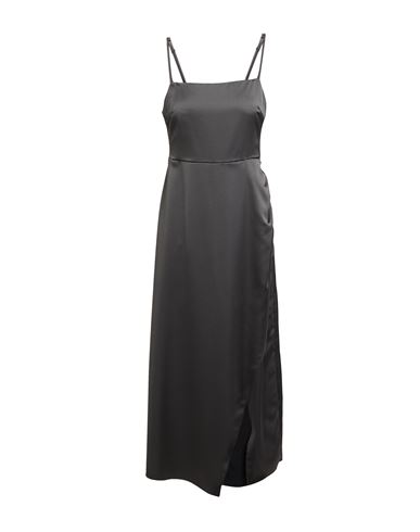 Dixie Woman Midi Dress Grey Size S Polyester In Gray