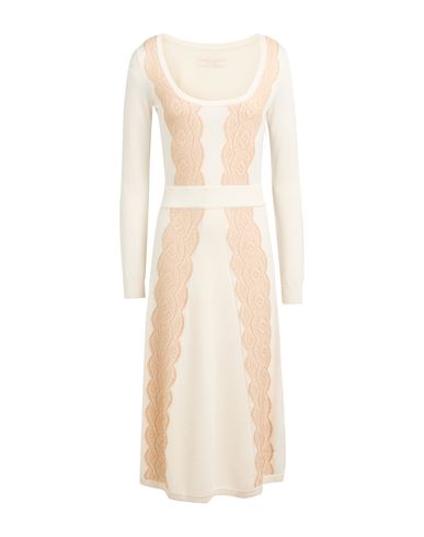 Vestido midi Mujer Marfil 36 Mujer