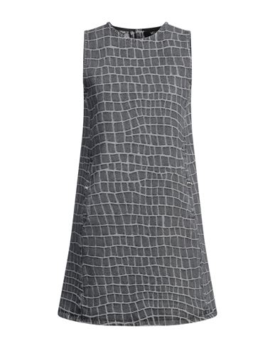 Versace Woman Mini Dress Grey Size 6 Cotton