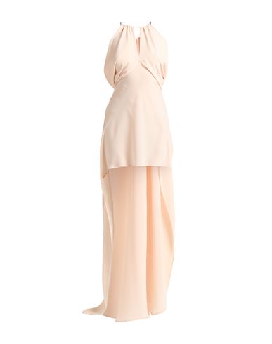 Shop Philosophy Di Lorenzo Serafini Woman Maxi Dress Beige Size 6 Triacetate, Polyester