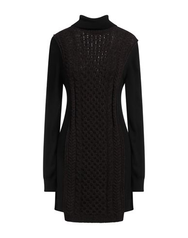 Fendi Woman Mini Dress Burgundy Size 6 Wool, Polyamide, Elastane In Red