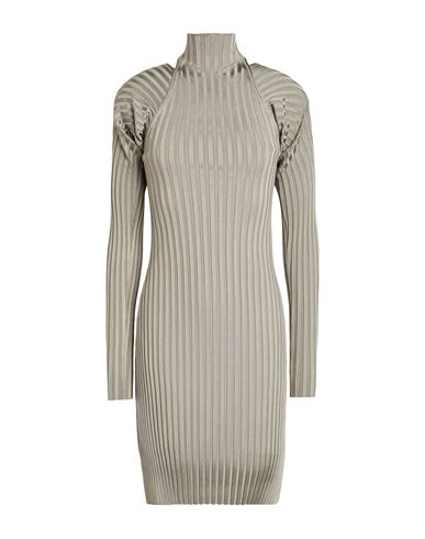 Shop Ferragamo Woman Mini Dress Sage Green Size L Viscose, Polyamide, Elastane