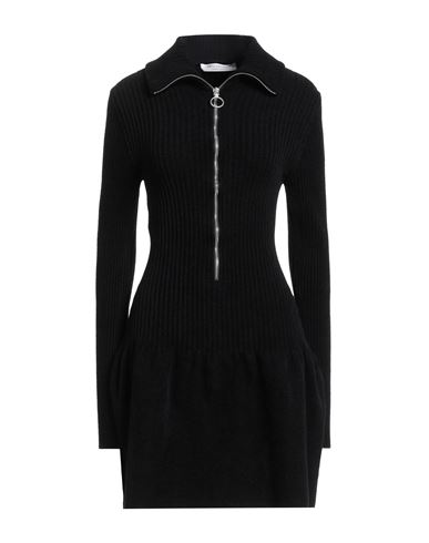 Philosophy Di Lorenzo Serafini Woman Mini Dress Navy Size 8 Viscose, Polyamide In Black