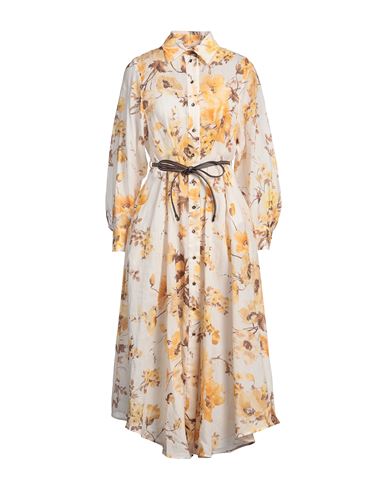 Zimmermann Woman Midi Dress Ivory Size 3 Cotton