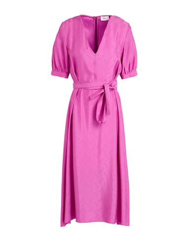 Bally Woman Midi Dress Mauve Size 8 Viscose In Purple