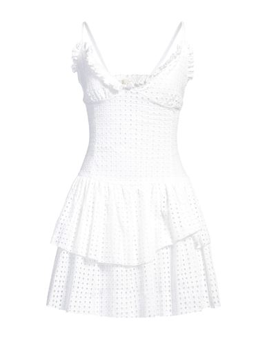 Souvenir Woman Mini Dress White Size M Cotton