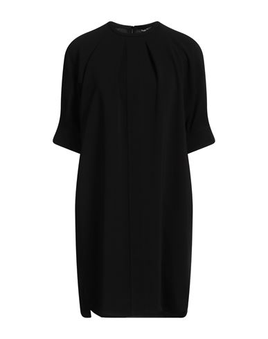 Max Mara Woman Mini Dress Black Size 6 Triacetate, Polyester In Black