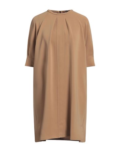 Max Mara Woman Mini Dress Camel Size 8 Triacetate, Polyester In Beige