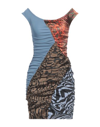 Ahluwalia X Ganni Woman Mini Dress Pastel Blue Size 14 Polyester