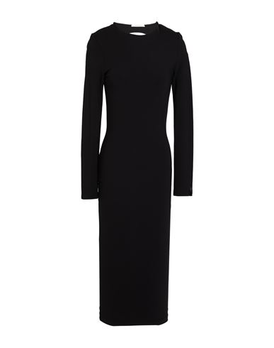 Hinnominate Woman Midi Dress Black Size M Rayon, Polyamide, Elastane