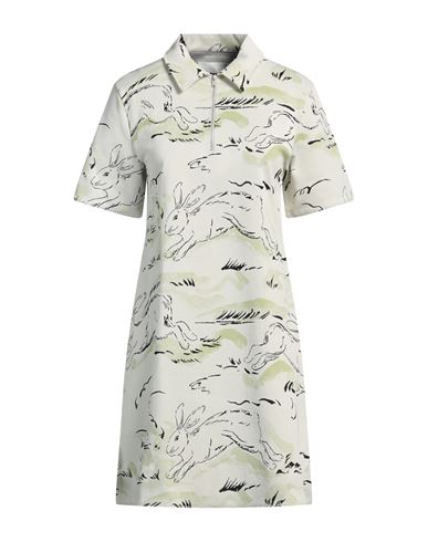 Jil Sander Woman Mini Dress Sage Green Size L Polyester, Cotton, Polyamide, Elastane In Sage Green