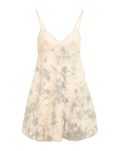 Low Classic Woman Mini Dress Ivory Size L Nylon In White