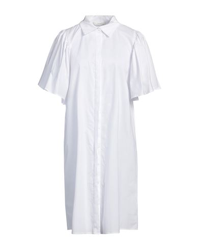 Corte Dei Gonzaga Woman Midi Dress White Size 8 Cotton