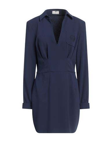 Elisabetta Franchi Woman Mini Dress Navy Size 12 Polyester In Navy