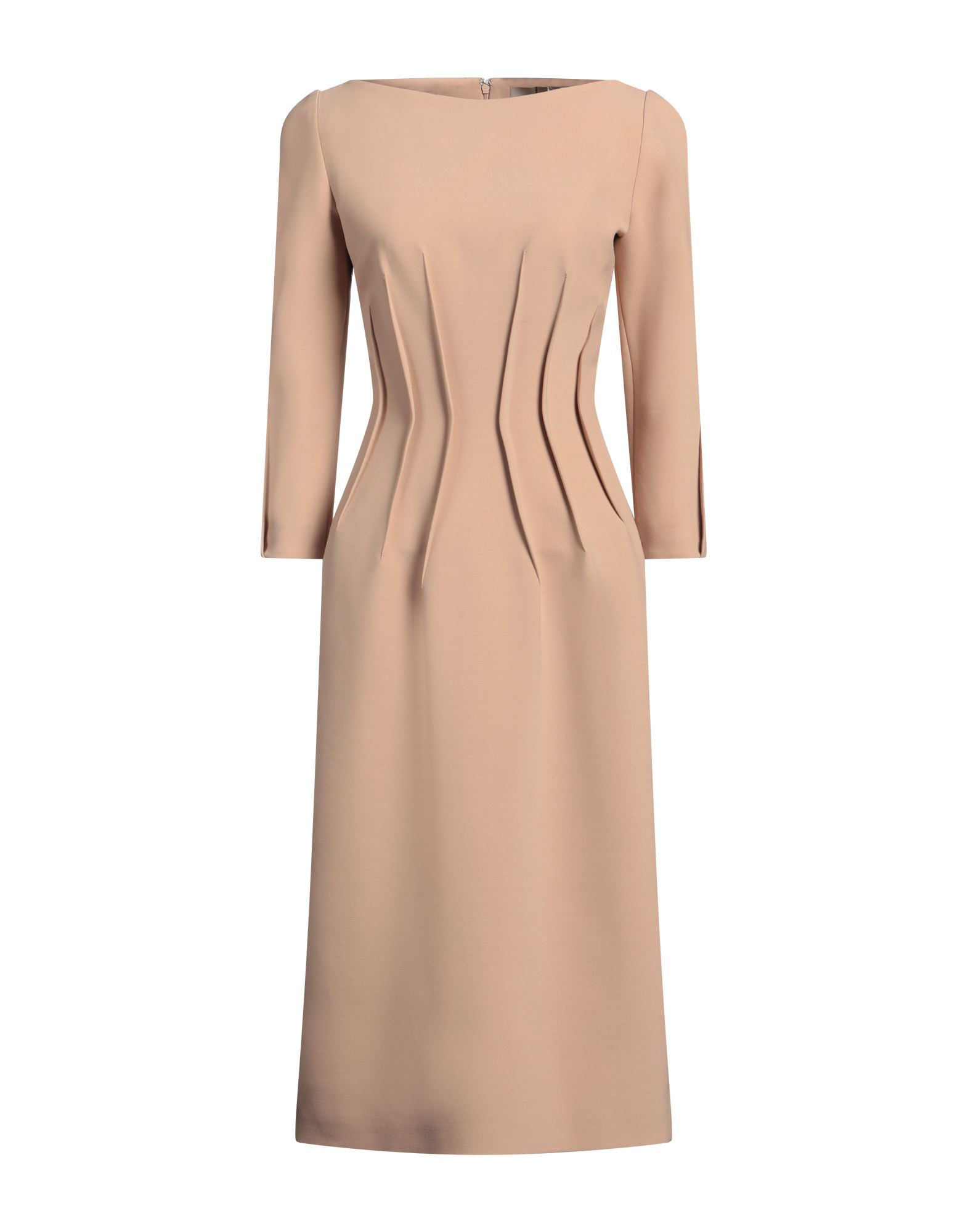 《セール開催中》ELIE SAAB レディース ミディ丈ワンピース ペールピンク 38 ポリエステル 52% / バージンウール 43% / ポリウレタン 5%