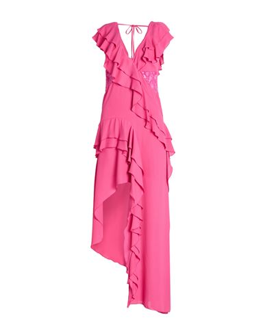 Pink Memories Woman Maxi Dress Magenta Size 8 Polyester In Pink