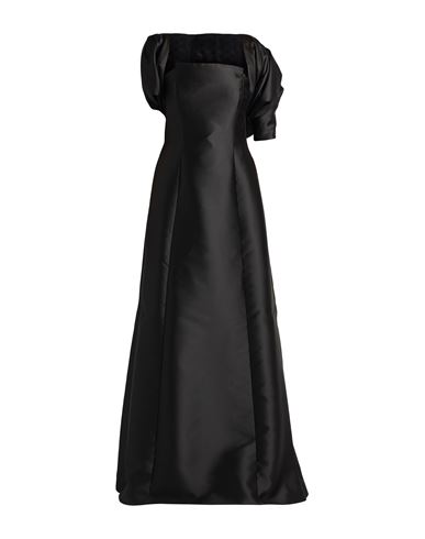 Alberta Ferretti Woman Maxi Dress Black Size 8 Polyester, Silk, Polyamide, Elastane In Black