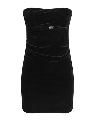 Vicolo Woman Mini Dress Black Size M Polyester, Elastane