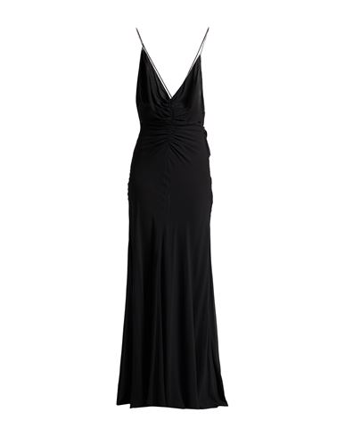 Celine Woman Maxi Dress Black Size 6 Silk In Black