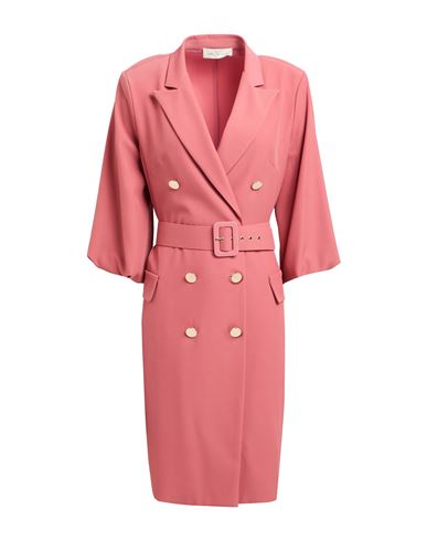 Corte Dei Gonzaga Woman Midi Dress Antique Rose Size 10 Cotton, Elastane, Polyester