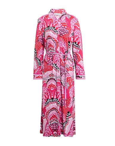 Leonard Paris Woman Midi Dress Red Size 12 Polyamide