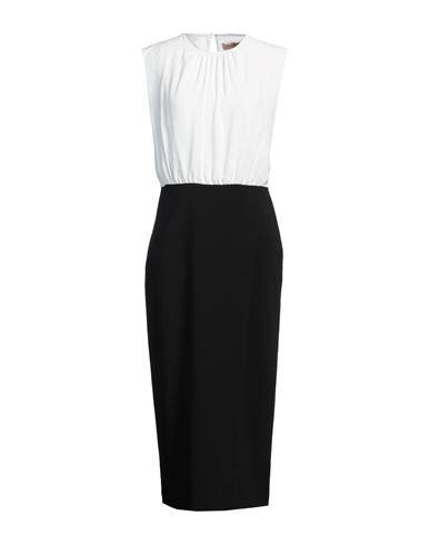 Twinset Woman Midi Dress White Size 14 Polyester, Elastane