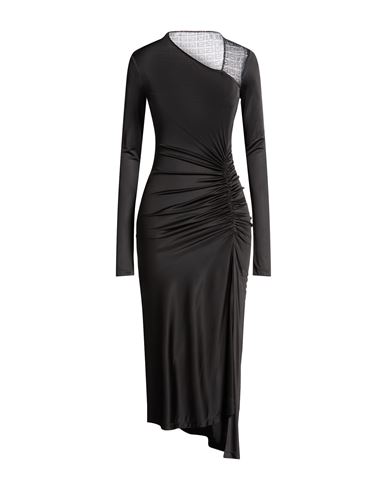 Givenchy Woman Midi Dress Black Size 4 Viscose, Polyamide, Elastane In Black