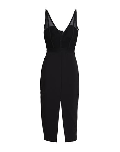 Elisabetta Franchi Woman Midi Dress Black Size 4 Polyester, Elastane, Polyamide