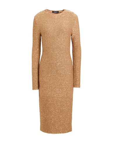 Fabiana Filippi Sequined Midi Dress In Brown