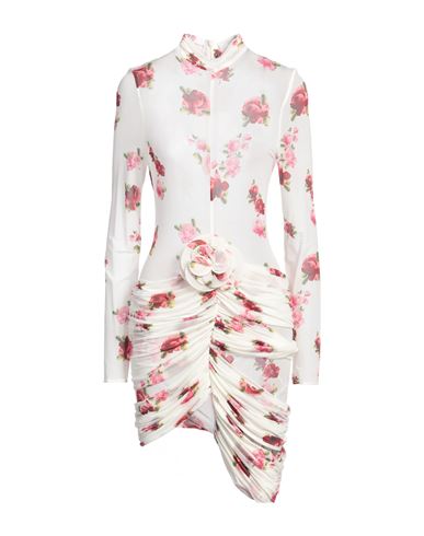 Magda Butrym Woman Mini Dress White Size 6 Cupro, Elastane