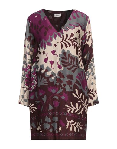 Ottod'ame Caring Woman Mini Dress Garnet Size 4 Viscose