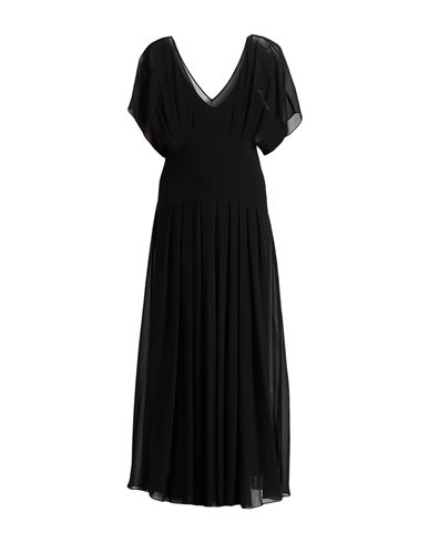 Max Mara Studio Woman Maxi Dress Black Size 4 Silk In Black