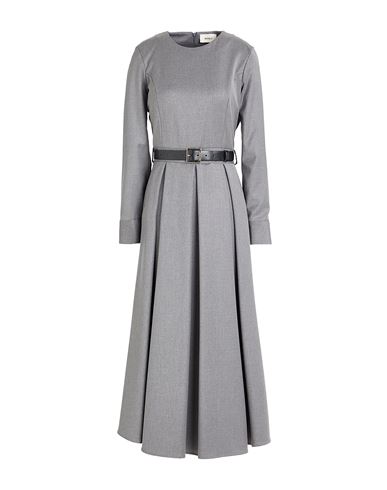 Vicolo Woman Maxi Dress Grey Size S Polyester, Viscose, Elastane