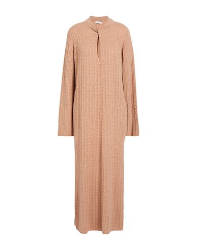 Ballantyne Woman Midi Dress Camel Size 6 Wool, Cashmere In Pink
