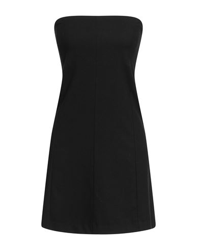 Alysi Crème Woman Mini Dress Black Size 4 Viscose, Polyester, Wool, Elastane