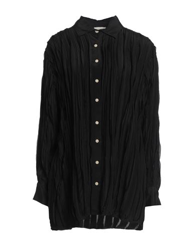 Alysi Crème Woman Shirt Black Size 8 Viscose