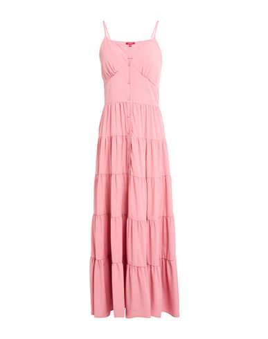 Guess Woman Maxi Dress Pink Size S Polyester, Elastane In Pink