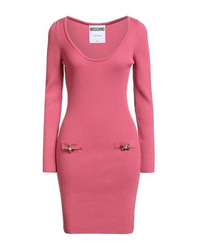Moschino Couture Woman Mini Dress Fuchsia Size 8 Virgin Wool In Pink