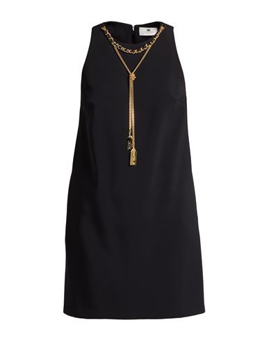 Elisabetta Franchi Woman Mini Dress Black Size 6 Polyester, Elastane