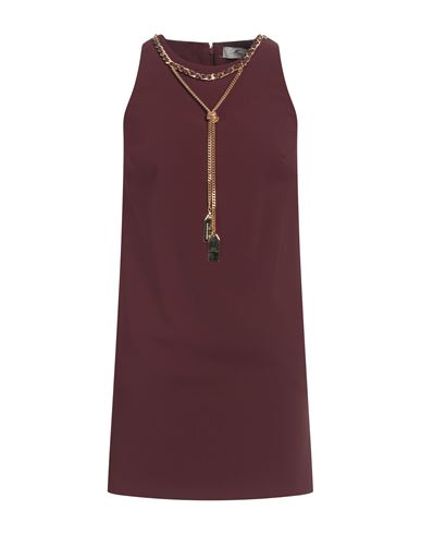Elisabetta Franchi Woman Mini Dress Burgundy Size 2 Polyester, Elastane