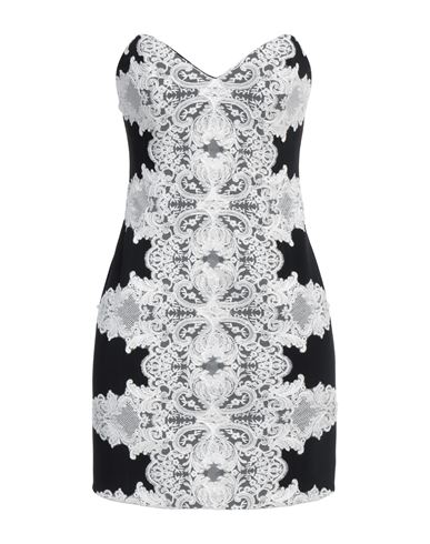 Elisabetta Franchi Woman Mini Dress Black Size 6 Viscose, Acetate, Elastane, Polyamide, Cotton