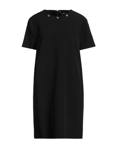Versace Woman Mini Dress Black Size 14 Polyester, Elastane