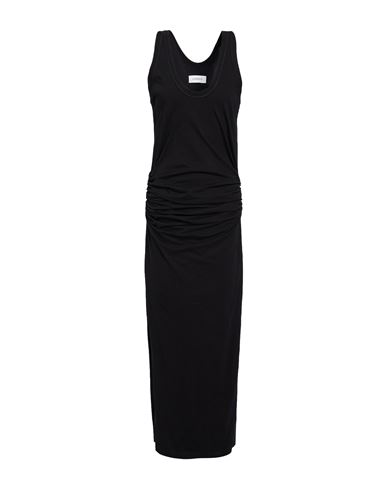 Laneus Woman Maxi Dress Black Size L Cotton In Black