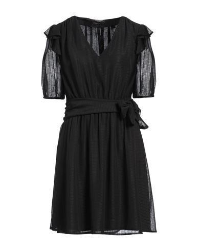 Maison Scotch Woman Mini Dress Black Size 4 Polyester